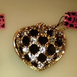 split heart necklace